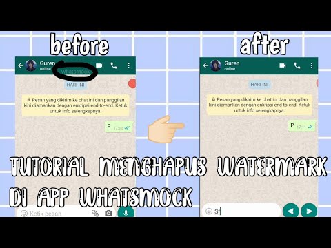 Tutorial menghapus watermark di app WhatsMock