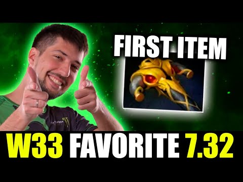W33 Favorite Hero in 7.32 Patch - 14 Minutes BKB First Item Build