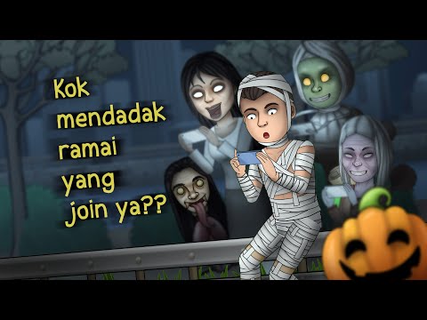 Akibat Main Game Pas Malam Halloween | Kartun Lucu, Kartun Hantu, Animasi Horor #HORORKOMEDI