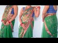 Single Saree Draping In Lehenga Style Lehenga Saree Draping Poonam Style
