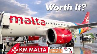Is KM MALTA Worth The Price? ✦ A320neo Business Class ✦ London Heathrow to Malta @tfft