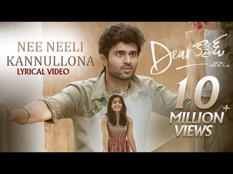 Dear Comrade Telugu Nee Neeli Kannullona Lyrical Song Vijay Deverakonda Rashmika Bharat Kamma