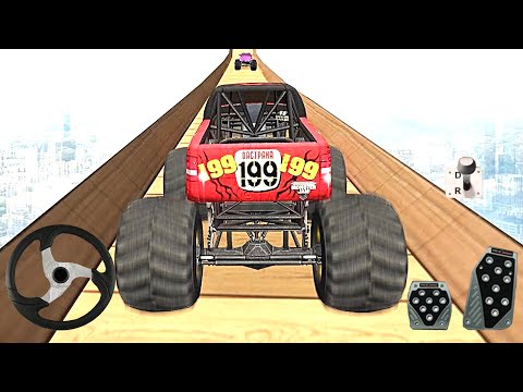 Monster Truck Stunts Impossible Track - Mega Ramp Monster Truck Driving Stunts Car Racing Game