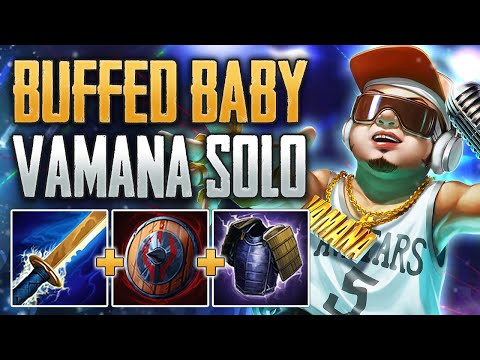 BIG BABY IS GOOD AGAIN! Vamana Solo Gameplay (SMITE Conquest)