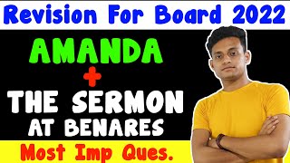Revision - Amanda + The Sermon At Benares | Most Important Questions And Their Answers