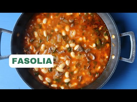 Lebanese Fasolia Recipe - White Bean Stew with Meat