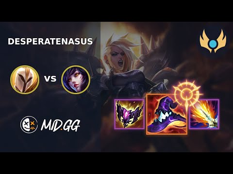 MID.GG: [ DesperateNasus ] Kayle MID vs Ahri | EUW CHALLENGER | LOL Season 2025