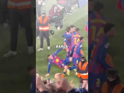 Die Barca Spieler verletzten sich beim Jubeln #fcbarcelona #atleticomadrid #lewandowski #fussball