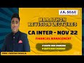 CA INTER NOV 22 MARATHON REVISION Financial Management
