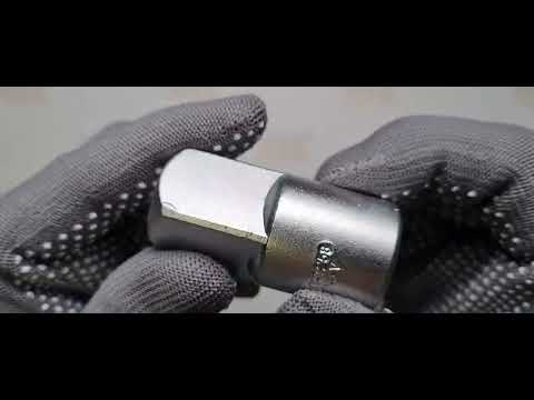 Переходник YATO квадрат 1/2" (F) x 3/4" (M), длина 45,5 мм