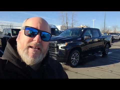 2024 Chevrolet Silverado 1500 Crew Cab Short Box 4-Wheel Drive RST in Black for sale at Finch Chrysler Dodge Jeep Ram Ltd in London, ON