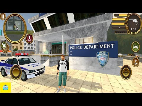 Us Police Crime Rope Hero Real - First Day At Miami City #1 - Android Gameplay
