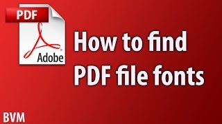 how to find pdf file fonts