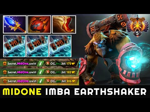 MidOne [Earthshaker] First Item 12Min Aghanim Scepter Destroy Ana WR WTF Plays 7.22 Dota 2