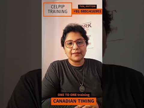 Manju George CELPIP training in Trivandrum