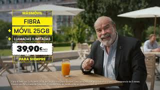 MÁSMÓVIL AHORRA, SIN MÁS - Antonio Resines, Zumo. anuncio