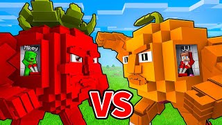 JJ and Mikey: ITALIAN BRAINROT CONTROL MIND BATTLE in Minecraft - Maizen