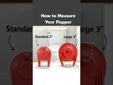 Part of a video titled How to Determine What Size Flapper You Need - YouTube