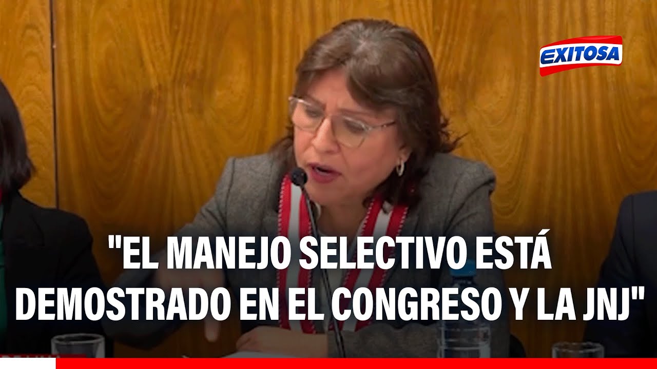 🔴🔵 Delia Espinoza: "El manejo selectivo está demostrado en el Congreso y la JNJ"
