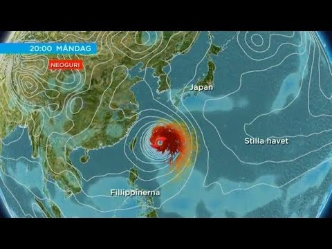 Sophia Nilsson om det kraftiga ovädret utanför Japan - Nyhetsmorgon (TV4)