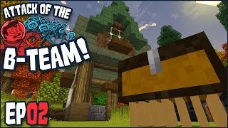 Minecraft - Attack Of The B-Team Ep 02 - "Walking Suitcases & Whipping Boys!!!" (B-Team Modpack)
