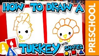 Drawing A Turkey With Shapes - Preschool