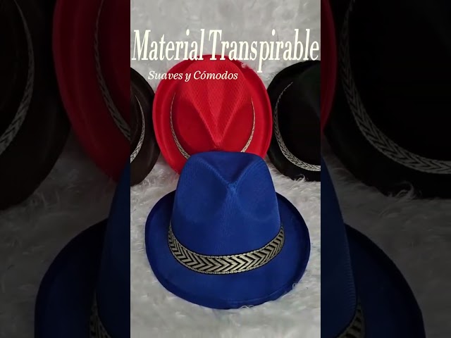 Vídeo relacionado con 1 unidad de sombrero Fedora clásico de lana negra para adultos unisex, de ala ancha y plana, tipo Derby de iglesia, sombrero de fiesta para boda, espectáculo de talentos, actuación