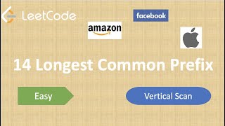 Longest Common Prefix | 最长公共前缀 | LeetCode 14 | 刷题 | Java | Facebook面试问题 | 找工作 | 诗萌Stacy讲解