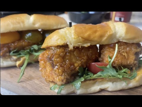 How To Make Chef Q’s Honey Hot Fried Salmon Sliders
