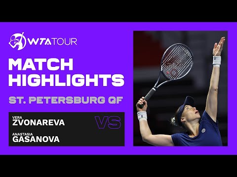 Vera Zvonareva vs. Anastasia Gasanova | 2021 St. Petersburg Quarterfinals | WTA Match Highlights