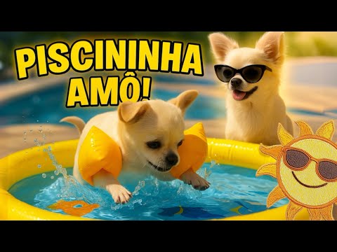 CLARA & NEVE NA PISCININHA! 💦 VOCÊ NÃO VAI ACREDITAR NA REAÇÃO!