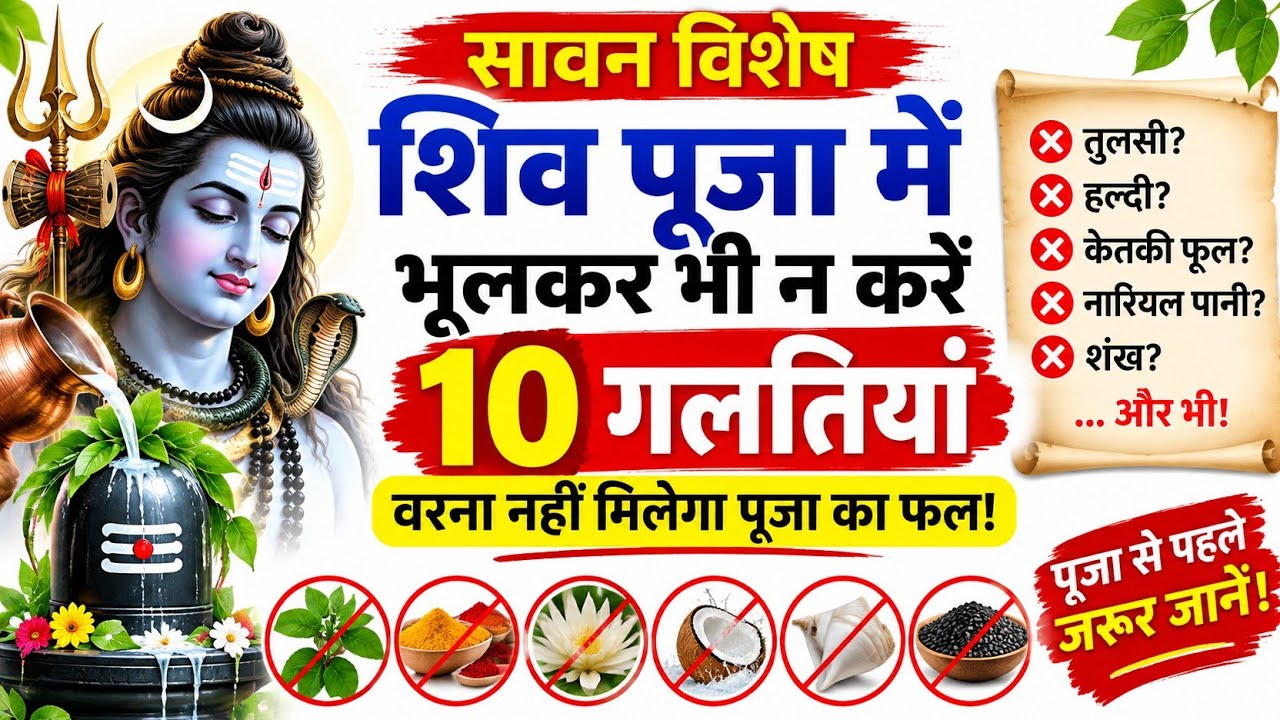 क्या आप भी शिव पूजा में करते हैं ये 10 गलतियां | शिवलिंग पर क्या चढ़ाएं और क्या नहीं | #mahadev #fyp