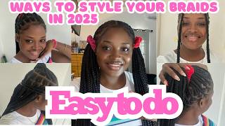 ways to style braided hair