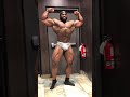 Quinton Eriya posing 9.5 weeks out