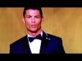 Cristiano Ronaldo screams - Ballon D'Or 2014 HD