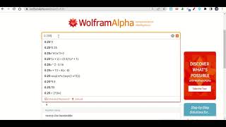 Converting to a Fraction using Wolfram Alpha Tutorial Video