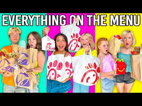 We ATE EVERYTHING on the MENU from our FAV DRIVE THRUS!🍔 🍟 🥤