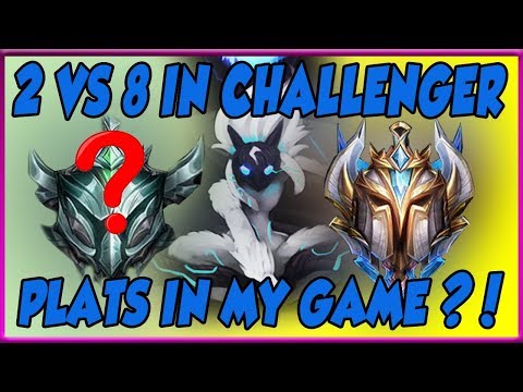 #1 Kindred NA - 2 VS 8 IN CHALLENGER? PLATINUMS IN CHALLENGER GAMES? - League of Legends