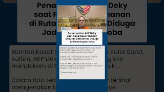Tampang AKP Deky saat Pakai Baju Tahanan seusai Ditahan di Rutan Bareskrim, Terjerat Kasus TPPU