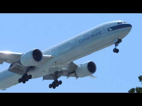 Cathay Pacific Boeing 777-300ER [B-KPV] landing in LAX