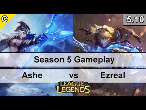 LoL Season 5 Bot Lane - Ashe/Sona  vs Ezreal/Vel'Koz (League 140)