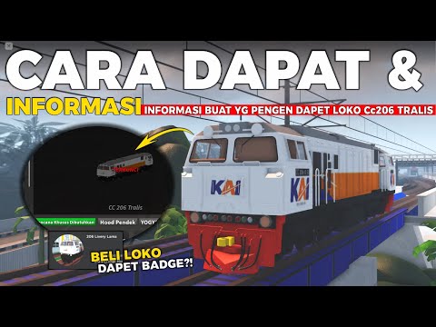 Cara Dapat & Informasi Lokomotif CC 206 TRALIS SPESIAL‼️ Roblox Ro Scale Kereta Api Indonesia