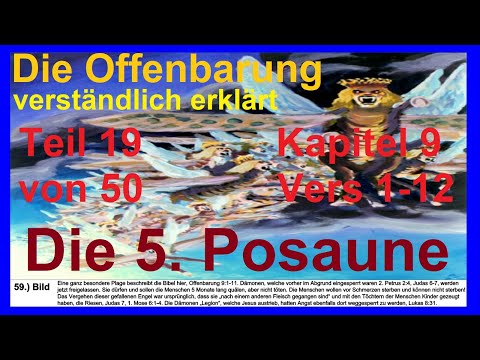 🐟 The Book of Revelation explained in simple terms. Part 19, Chapter 9, Verses 1-12. The 5th Trum...