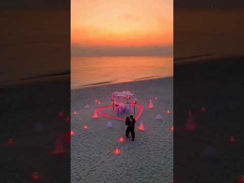 Romantic Couples | on the Stunning Sea View 🌹 #love #couplegoals #seaview #valentinesday #shorts