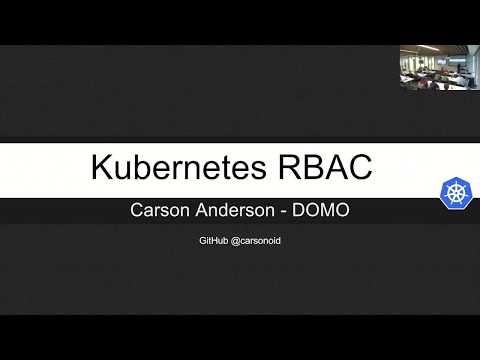 Role Based Access Control RBAC in Kubernetes - Carson Anderson
