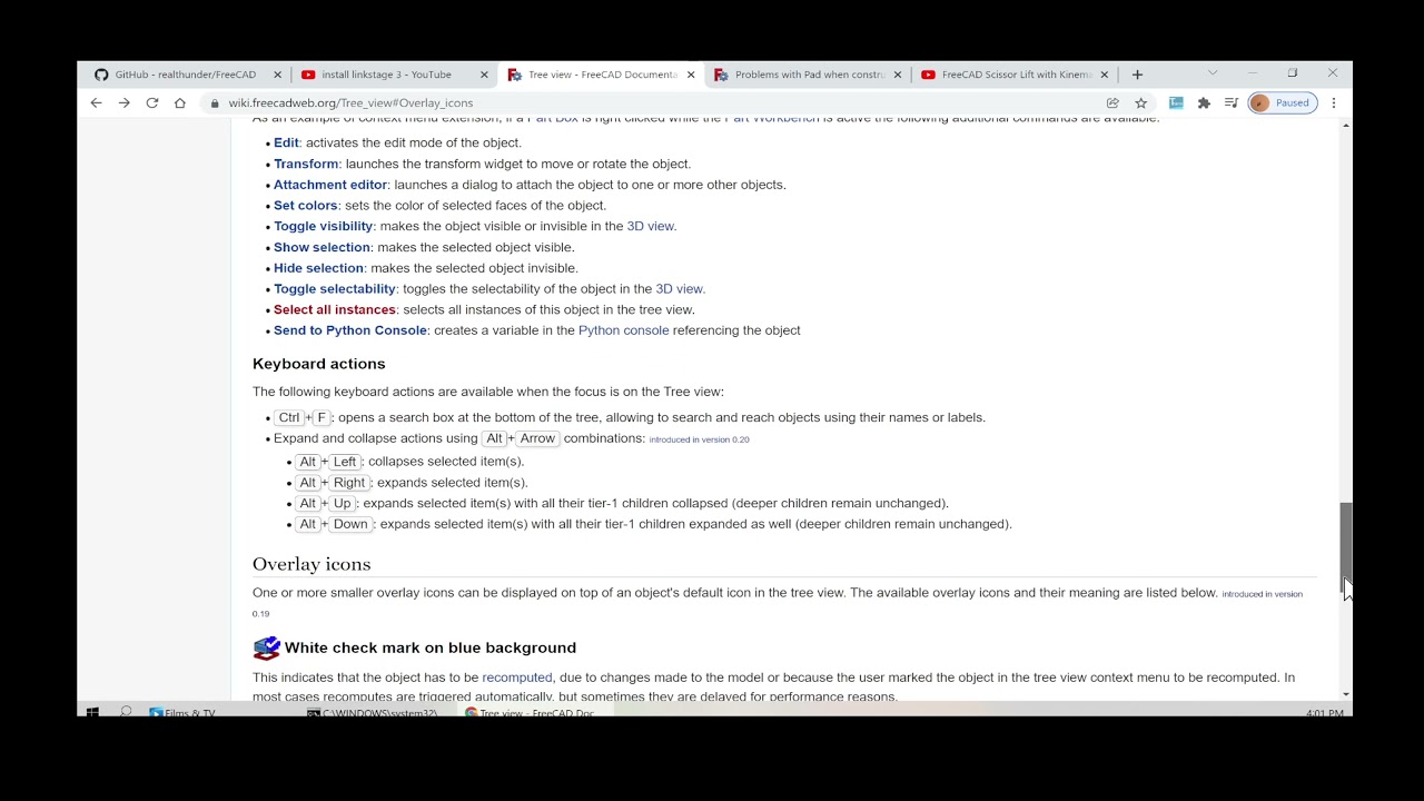 FreeCAD - Tree View & Document Structure