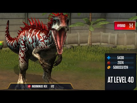 Getting the Indominus Rex + Level 40 Max | Jurassic World The Game