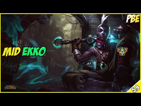 ✔ Ekko Mid Lane Guide PBE - FULL GAMEPLAY | League of Legends | Season 5