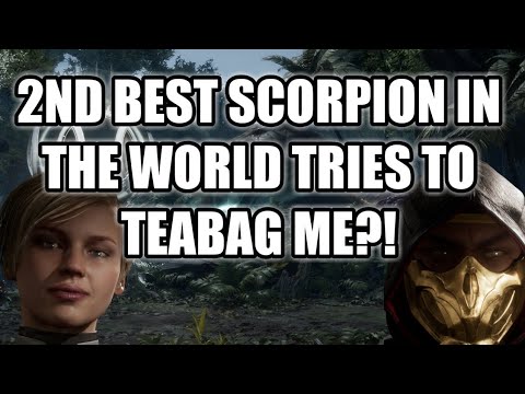 2ND BEST SCORPION IN THE WORLD TRIES TO TEABAG ME?! - MK11