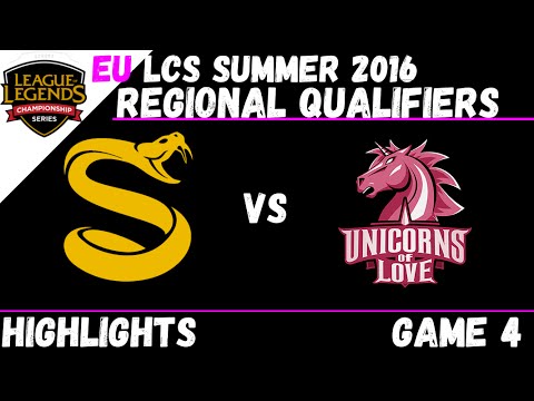 SPY vs UOL Game 4 Highlights EU LCS Summer 2016 Regional Qualifier FINALS Splyce vs Unicorns Of Love